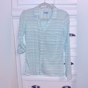 Teal Columbia Long Sleeve SM